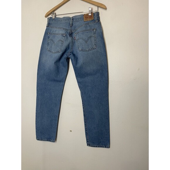 Levi's 501 Women's 26 Cropped Denim Jeans Button Fly Light Wash - Picture 6 of 7
